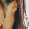 Women's Daily 15K Gold Plated Domisol Ear Cuff Bracelet Earrings