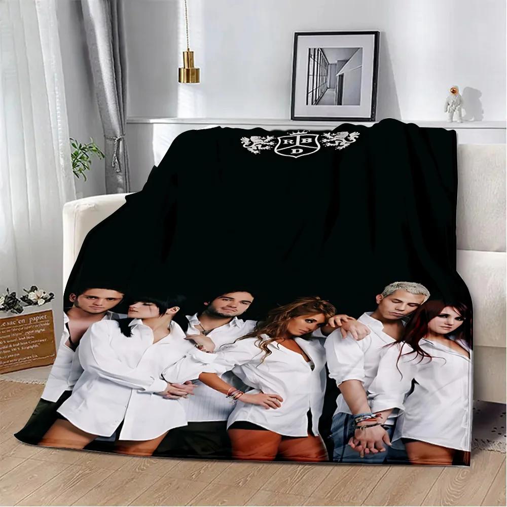 Mexico POP Band RBD Rebelde Printed Blanket Picnic Blankets Warm Blanket Soft and Comfortable Blanket Home Travel Birthday Gift
