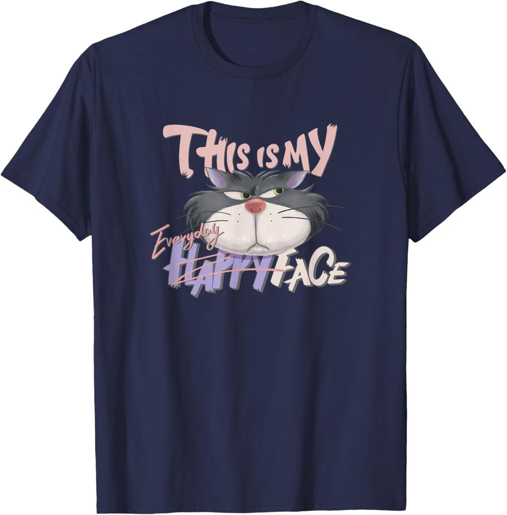 Disney Villains Lucifer This Is My Everyday Happy Face Logo T-Shirt