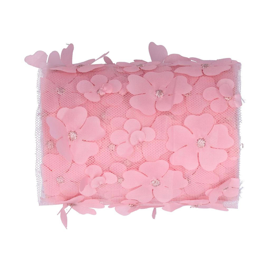 Flowers Tulle Rolls 10cm 10yd Premium Polyester Flexible Wide Application Exquisite Sparkling Tulle Rolls