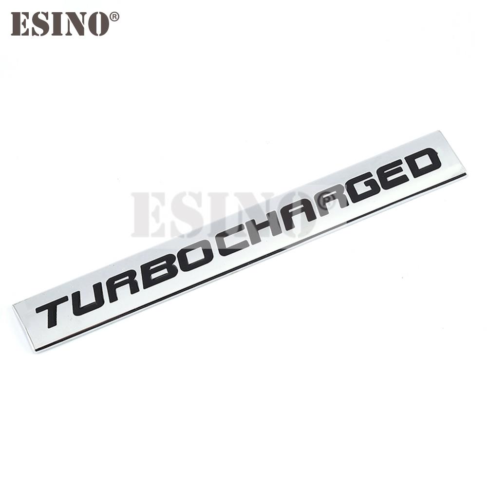Car Styling Turbo Diesel Twin Turbo Turbocharged Supercharged 3D Metal Alloy Adhesive Emblem Sticker Car Body Badge