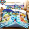 Paw Patrol Cartoon Duvet Cover, Cute Puppy Printed Quilt Cover With Pillowcase, Soft Bedding For Kids Bedroom