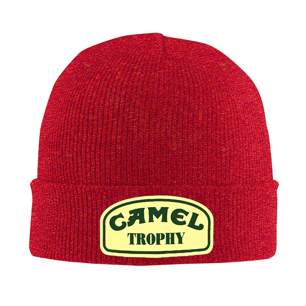 

1pc Camels Trophy Beanie Hats Vintage Caps Adult Outdoor Sport Knitted Hat Autumn Winter Pattern Head Wrap Beanie Hat