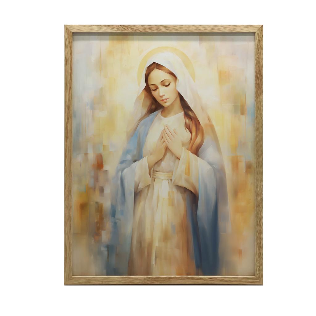 Plakat Maryja: Symbol Spokoju Plakat Maryja: Symbol Spokoju, 50X70 Cm, Bez Ramy, Płótno Premium Na Blejtramie