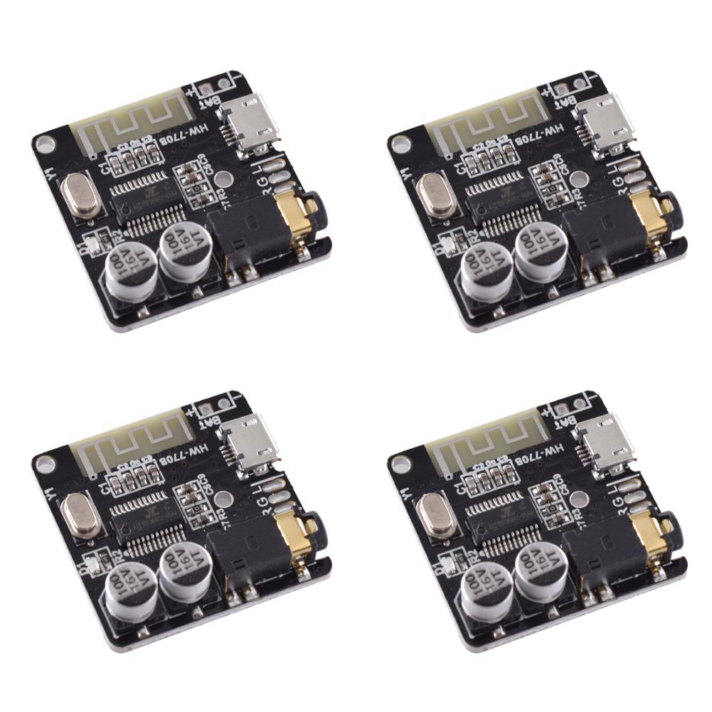 MP3 Lossless Decoder Board Bluetooth-Compatible 4.1/5.0 3.5mm Audio Aux Decoding Player Amplifier Board Micro USB 5V Powered