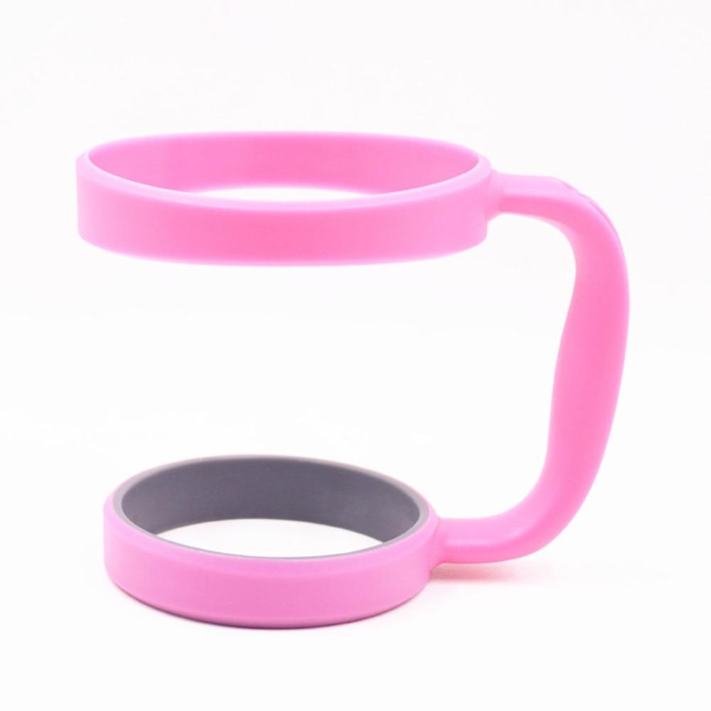 

Double Rings Tumbler Cup Handle Plastic Car Cup Handle Travel Mug Holder 30 Oz Tumbler Cups розовый