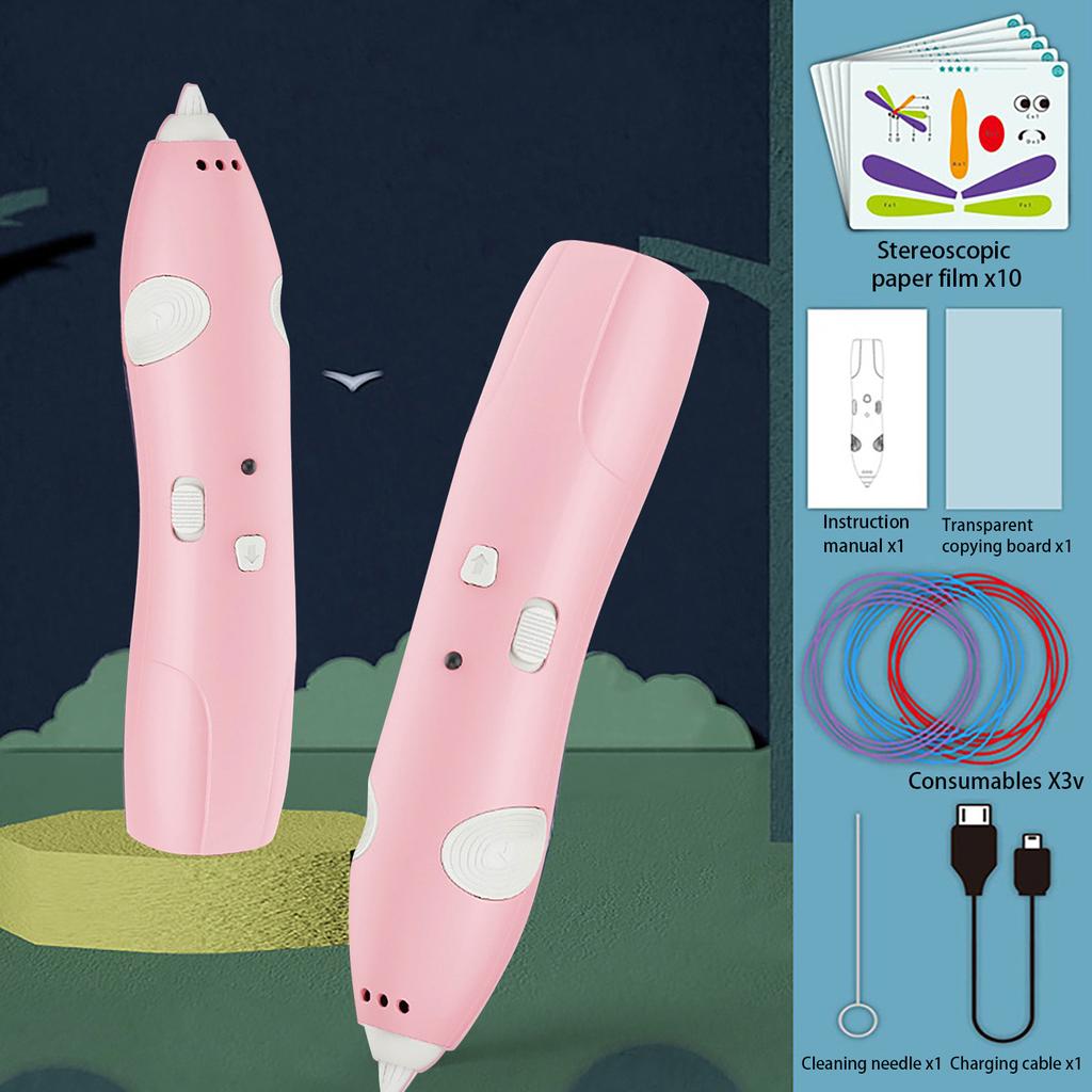 3D Printing Painting Pen Set Low Temperature Wireless Creative Toy DIY Stereoscopic Painting Pen