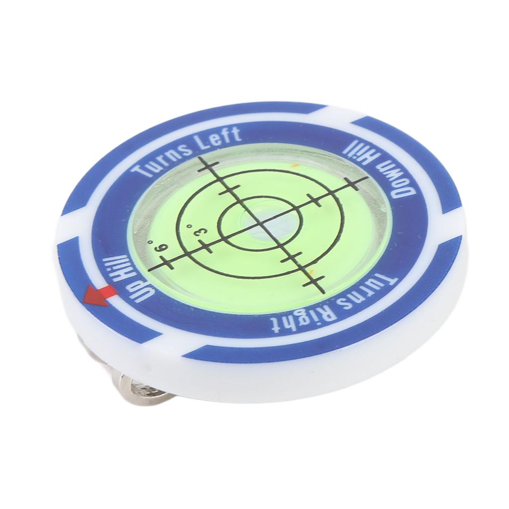 Golf Ball Marker with Hat Clip High Accuracy Portable Lightweight Golf Round Bubble Level for