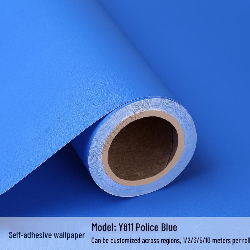 Papel Tapiz Adhesivo Impermeable de Color Sólido para Habitaciones Infantiles y Espacios de Vida