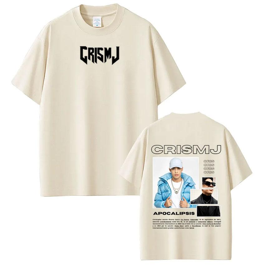 Rapper Cris Mj Tour 2026 Merch Tshirt Men Women Harajuku Gothic T Shirts High Quality Cotton Short-sleeved Oversized T-shirts