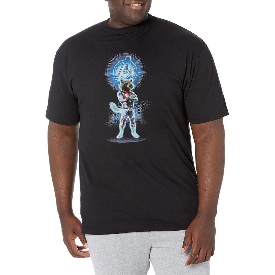Marvel Big & Tall Avenger Raccoon Men s Tops Short Sleeve Tee Shirt S
