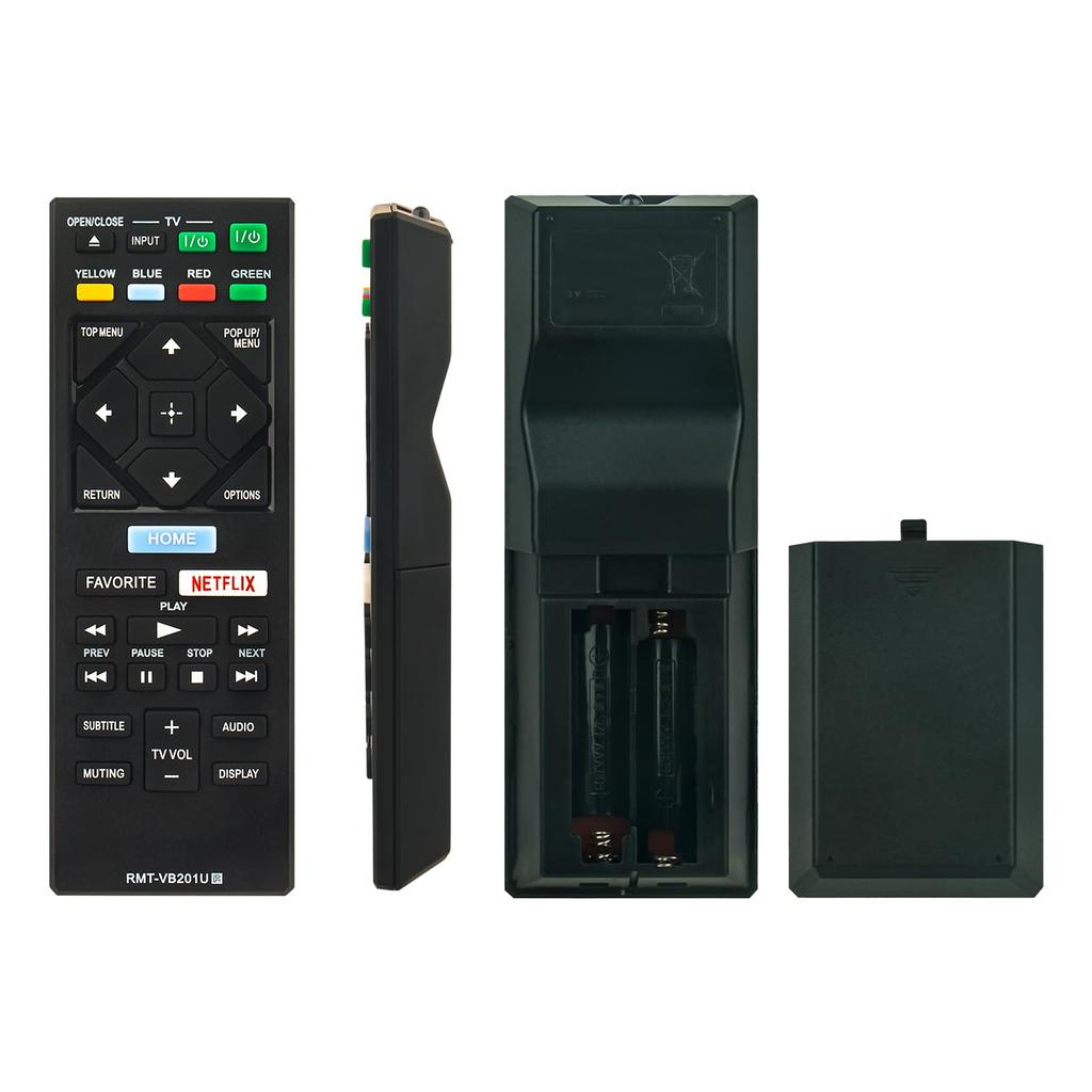 PerFascin Replacement Remote Control fits for Sony BD Disc DVD Players BDPBX370 BDPS1700 UBPUX70 UBPX700 UBPX700M BDPS3700 Blu-ray RMT-VB201U
