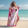 1pc KPop Demon Hunters10 Beach Towel, Comfortable and Thick, and Swimming/Bath/Picnic/Camping Towel, Suitable for Seaside Beaches