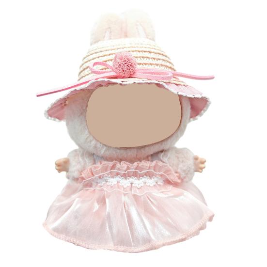 Baby Clothes Set with Hats Hair Accessories Soft Fabric Doll Wedding