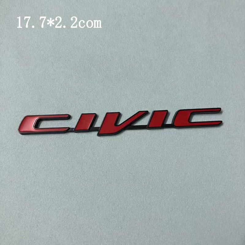 Honda Car Rear Trunk Metal Label Sticker For Honda Civic Accord City CR-V Jade Fit Odyssey Hybrid Car Accessories Clvlc Ivtec