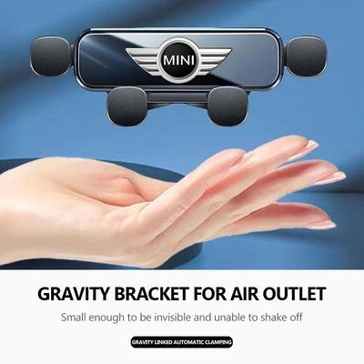 Gravity Car Phone Holder Mount Stand GPS Mobile Cell Support Clip For MINI Cooper R55 R56 R57 R58 R59 R60 R61 JOHN COOPER WORKS DD22