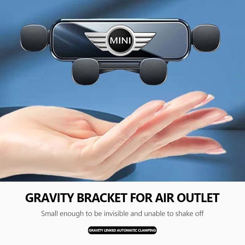 Gravity Car Phone Holder Mount Stand GPS Mobile Cell Support Clip For MINI Cooper R55 R56 R57 R58 R59 R60 R61 JOHN COOPER WORKS ZAJ0
