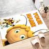Custom Maya Bee Mat Personalized Name, Polyester Washable Indoor Entryway Rug, Gift for Christmas, Easter, Thanksgiving Day