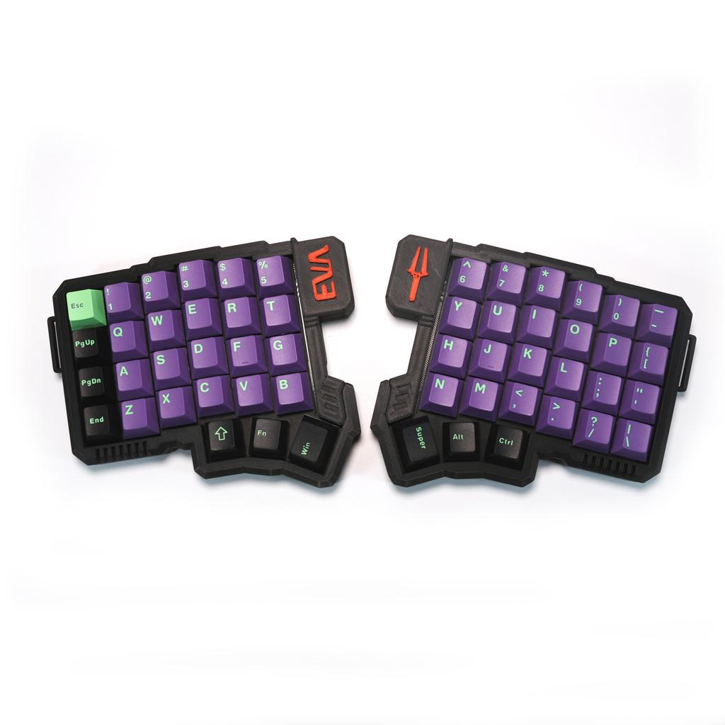 Silakka54 Split Keyboard Kit Tenting Adjustable Tilt Stand Custom Wired Hot Swap Mechanical Keyboard Support QMK/VIAL Keyboard