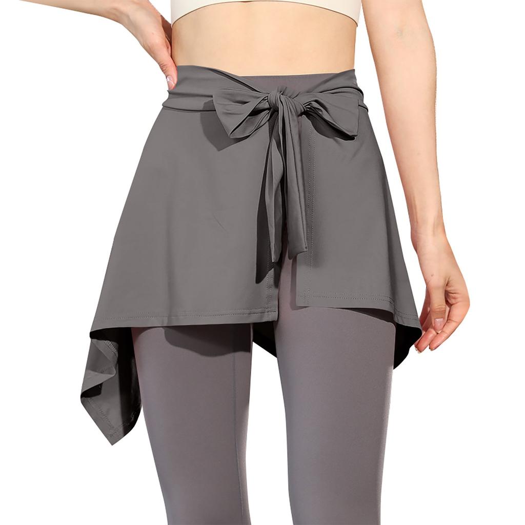 Women Skirt Elastic Yoga Culottes For Women Athletic Shorts Lightweight High Waist Skinny Solid Joggers