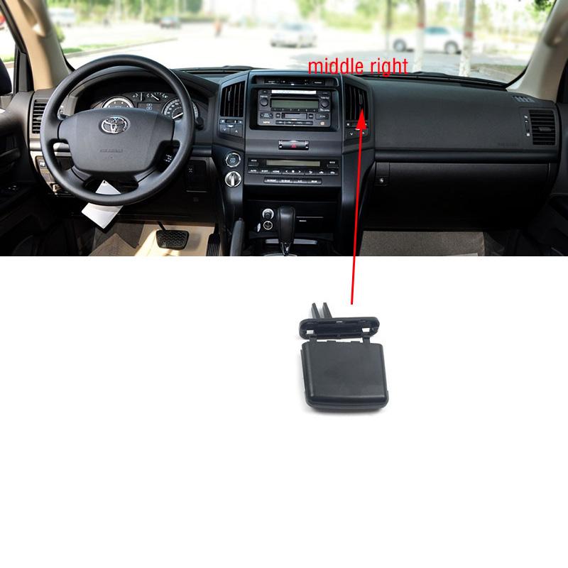 

Автомобильная передняя панель кондиционера, вентиляционные отверстия, зажим для Toyota Land Cruiser LC200 FJ200 1pc middle right