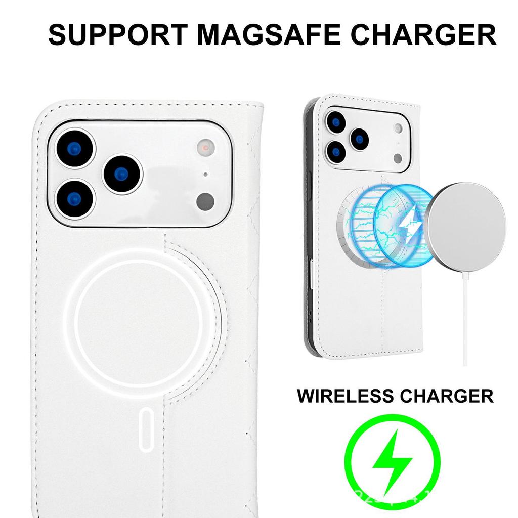 French Style Magnetic Wireless Charging Case for iPhone 17 Pro Max