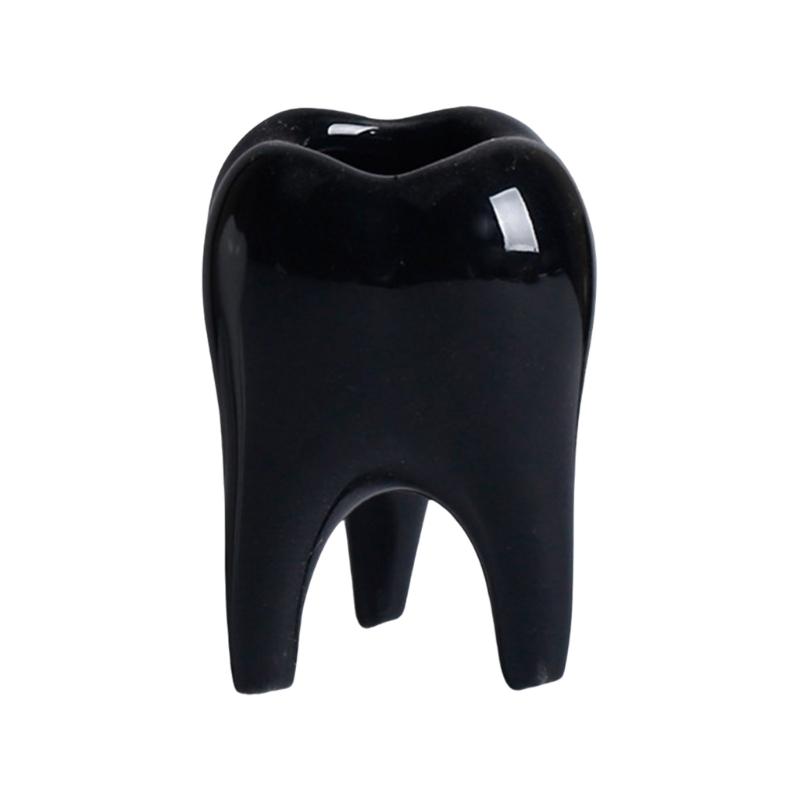 Ceramic Fleshy Plant Pot Tooth Shape Cartoon Ceramic Fleshy Plant Cactuses Flower Planter Home Desk Gardening Accessory