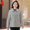Elegant Mid-Aged Women's Loose Lapel Jacket