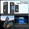 For iPhone 17 Pro Magnetic Case Detachable Card Slot Kickstand Leather + TPU Phone Cover