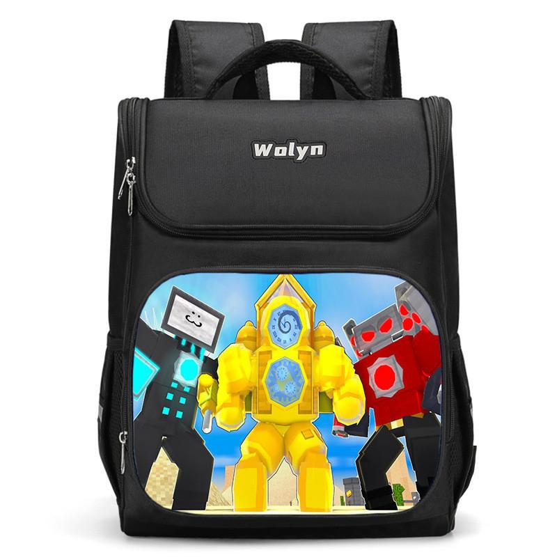 Spacious Oxford Cloth School Backpack 2024 Trendy Design For Kids And Preschoolers