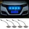 Led Car Front Grille Lighting Universal Daytime Running Light RGB APP Control Central Grid Warning Light Exterior Accessories