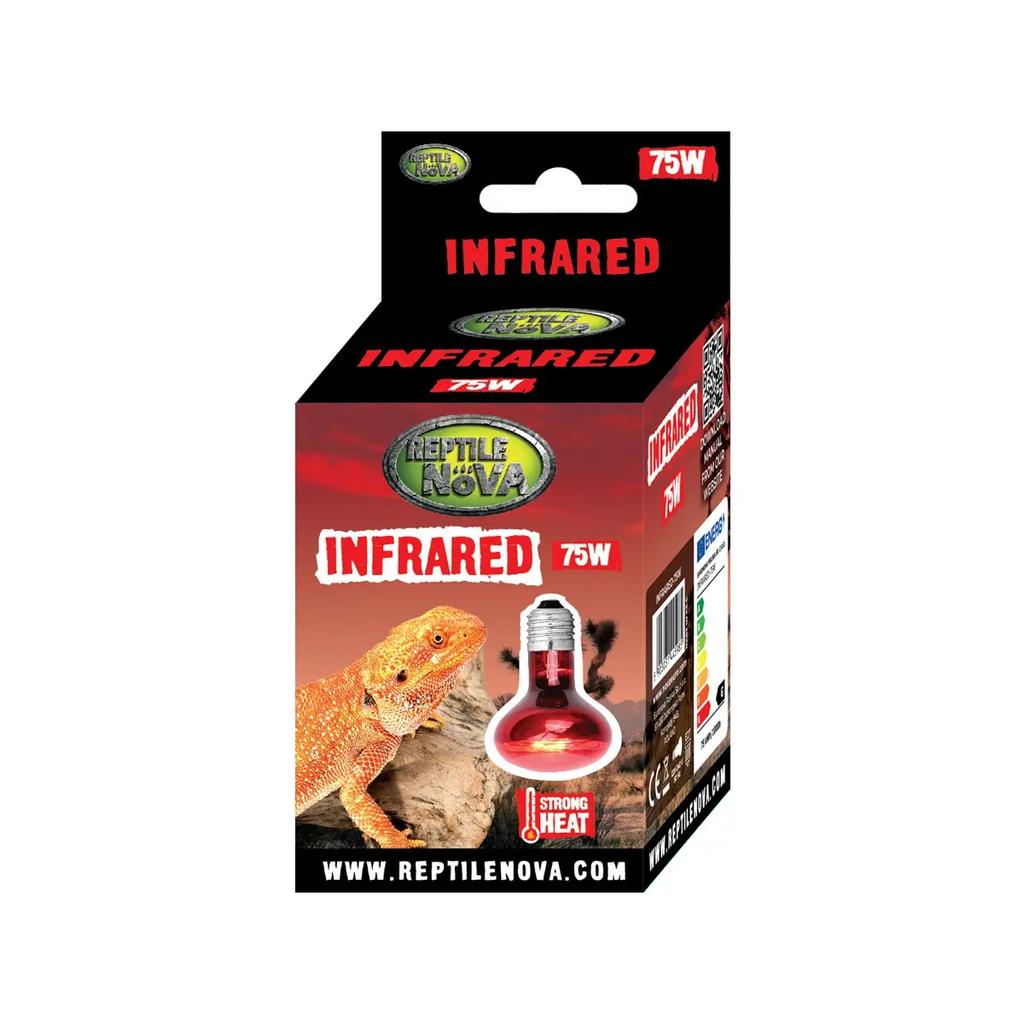 REPTILE NOVA Infrared - Heating Bulb with Infrared and UVA for Terrarium REPTILE NOVA Infrared - Heating Bulb 75 W (infrared + UVA) for Terrarium