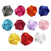 6Pcs Corsage Handmade Reversible Satin Roses Wedding Corsage DIY Hair Accessories Bridal Bouquets Small Floral Accessories