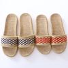 Nuevos Zapatos de Casa Antideslizantes de Algodón y Lino para Parejas - Suela Gruesa para Hombres y Mujeres