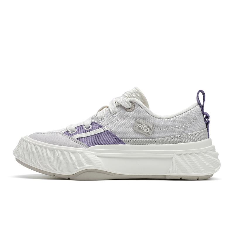 FILA Fosso Casual Versatile Simple Low-Top Canvas Shoes Women Sneakers Purple Gray F12W522311FGC