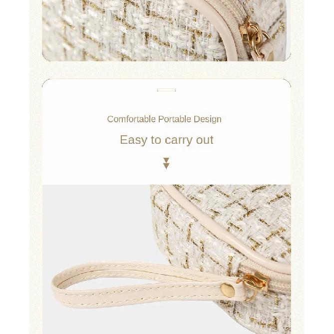 Portable Women'S Mini Cosmetic Bags Girls Makeup Lipsticks Storage Pouch Sanitary Pads Data Cables Organizer Small Bag Luxury