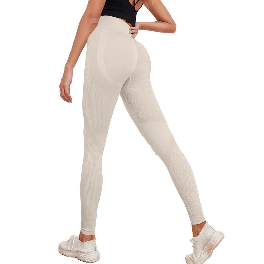 Women's Casual Seamless Hip Lifting Fitness Pants With Tight Fit And High Waist, Seach Hip Yoga Pants