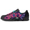 Originals Han Meilin X  Superstar 80S Chen Long Leather Low-Top Sneakers Unisex Sneakers Black Pink Purple ID4381