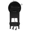 Pellet Grill with Shelf Black 94 Cm Iron