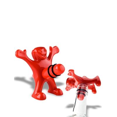 Šťastný muž uzávěr láhve