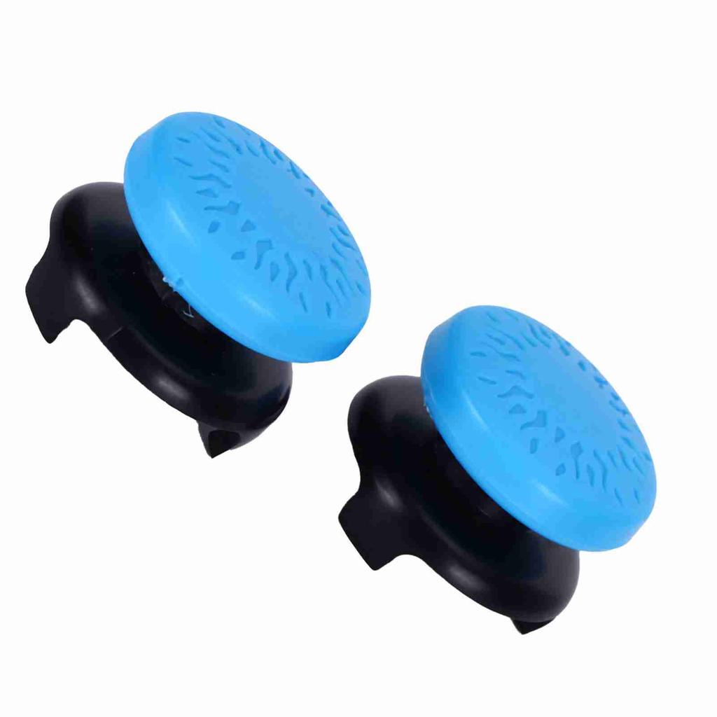 2Pcs Thumbstick Soft Silicone Cover Grip Stick Joystick Controller Gamepad Key Cap for PS5Blue