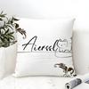Artistic Animal Signatures Pillow Case Cotton Linen Fabric Square Zipper Pillowcase Home Decorative Living Room