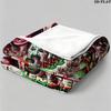 Terrifier Horror Print Flannel Blanket High Quality Warm Comfortable Cover for All Seasons Perfect for Gifts Home Decor