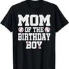 Mom of the Birthday Boy Baseball Jersey Vintage Retro T-Shirt