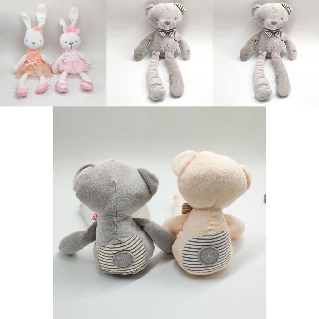 Soft And Cuddly Long Ear Bunny Rabbit Bear Plush Doll Perfect For Baby Sleep Comfort!