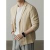 Hengyuanxiang Men's Linen Blend Casual Blazer