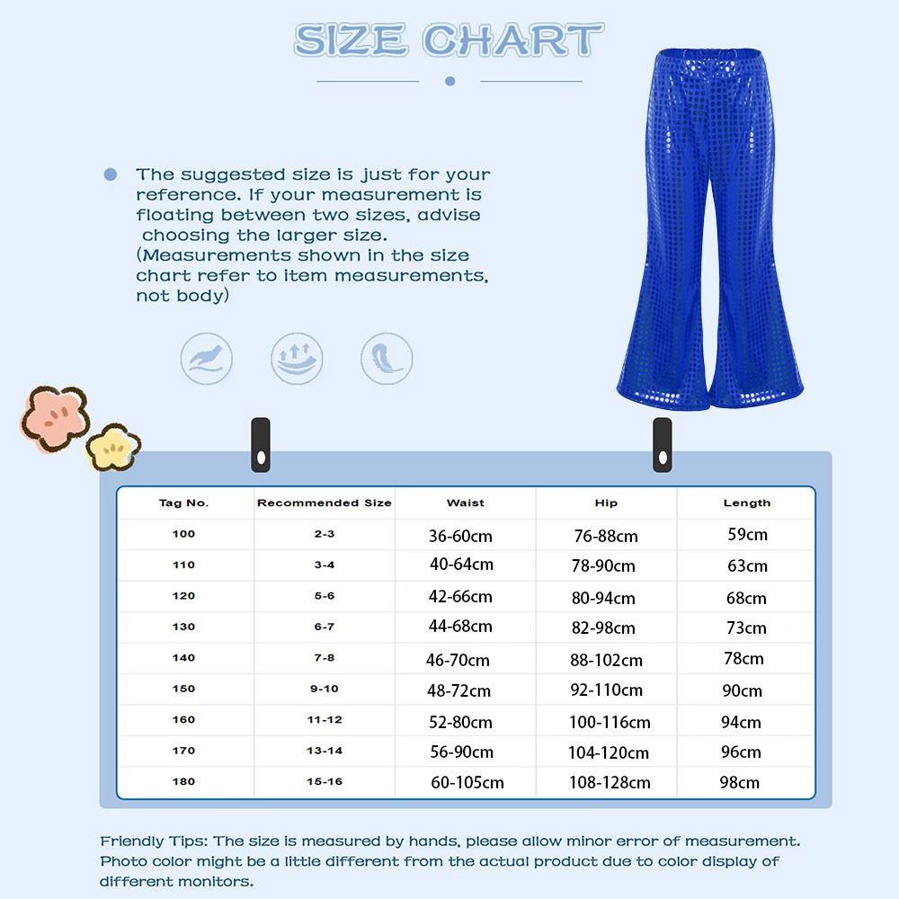 Elastic Waistband Kids Dance Pants Jazz Dance Disco Party Pants  Kids Boys Girls