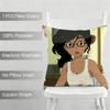 American-style Girls' Anime Cushion Cover Household Decoration Linen Sofa Cushion Cover: Skin-Friendly & Breathable With Invisib