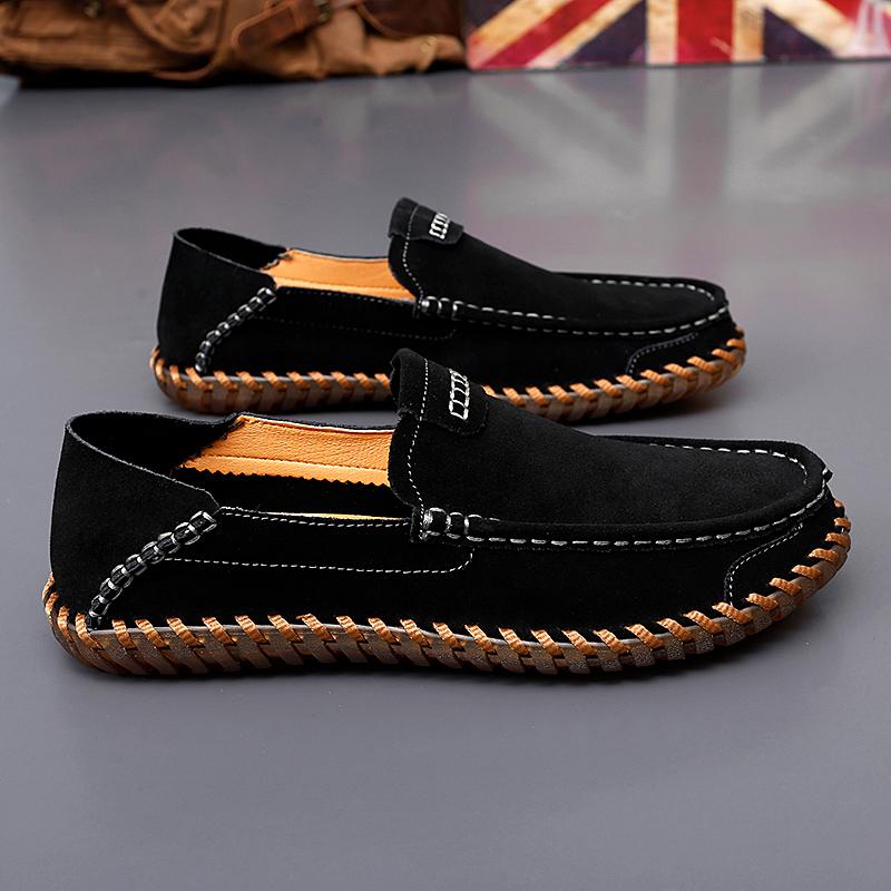 Mocassini da uomo casual in vera pelle fatti a mano Mocassini comodi Scarpe basse da uomo