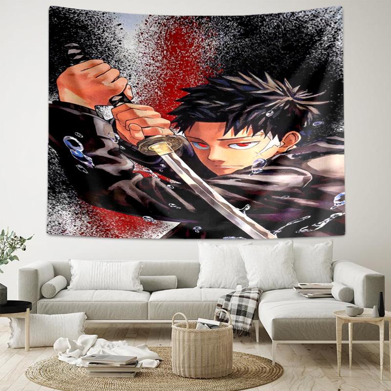 1pc Cool Anime K-Kagurabachi Tapestry, Living Room, Bedroom, Office, Party Decor, Ideal Festive Gift